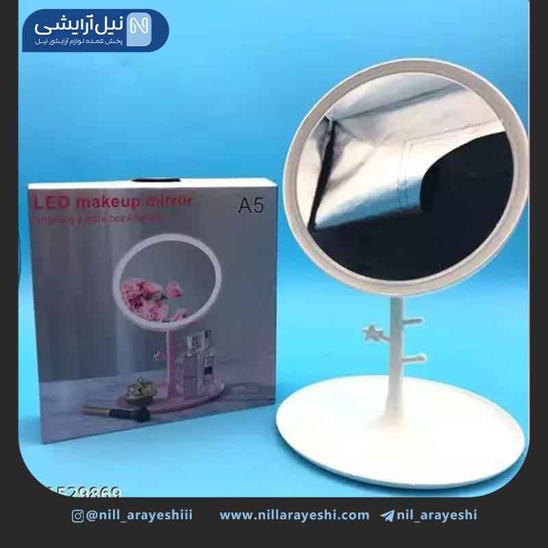 آیینه آرایشی رومیزی ال ای دی دار مدل A5