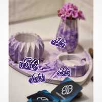 ست سفید طوسی 4تکه