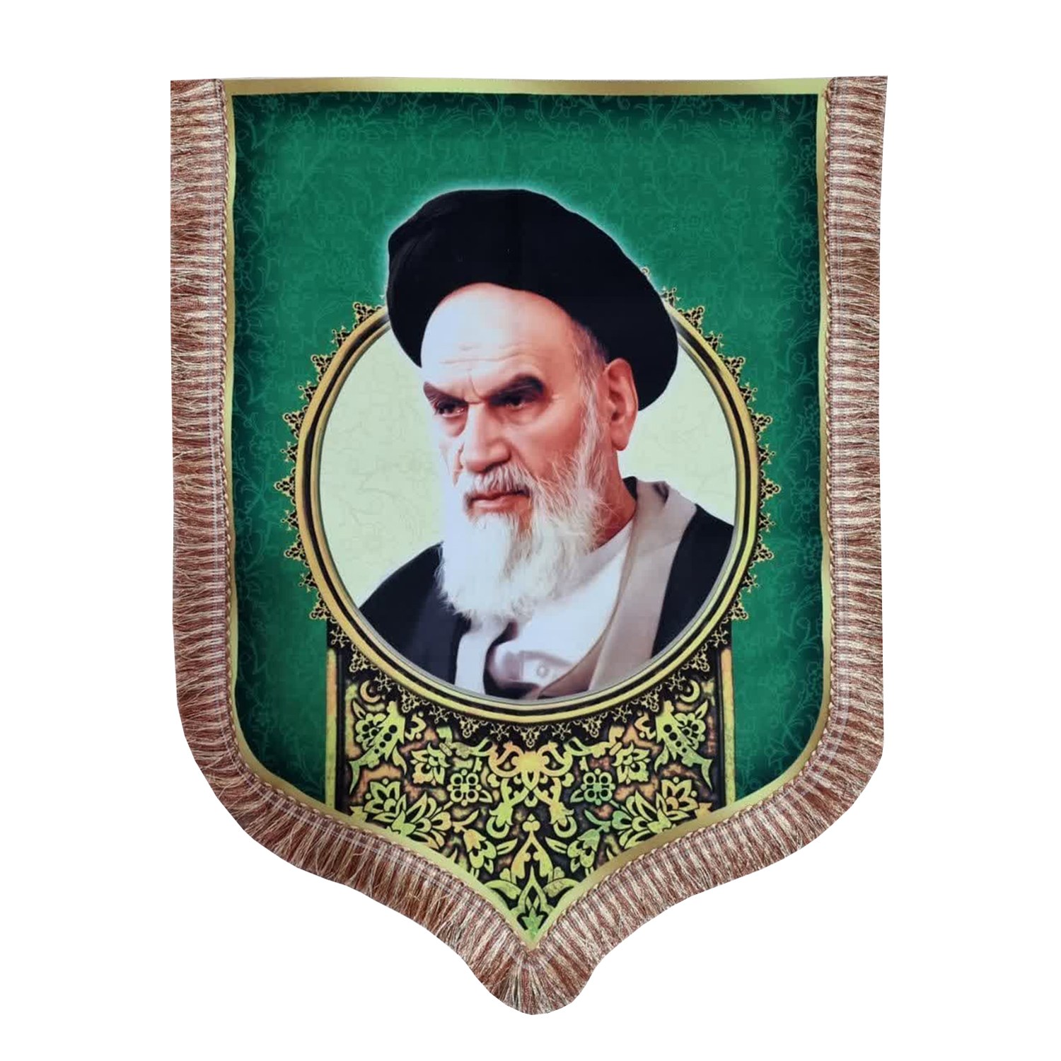 102054-بیرق مخمل 50در70 دالبری طرح امام خمینی ره