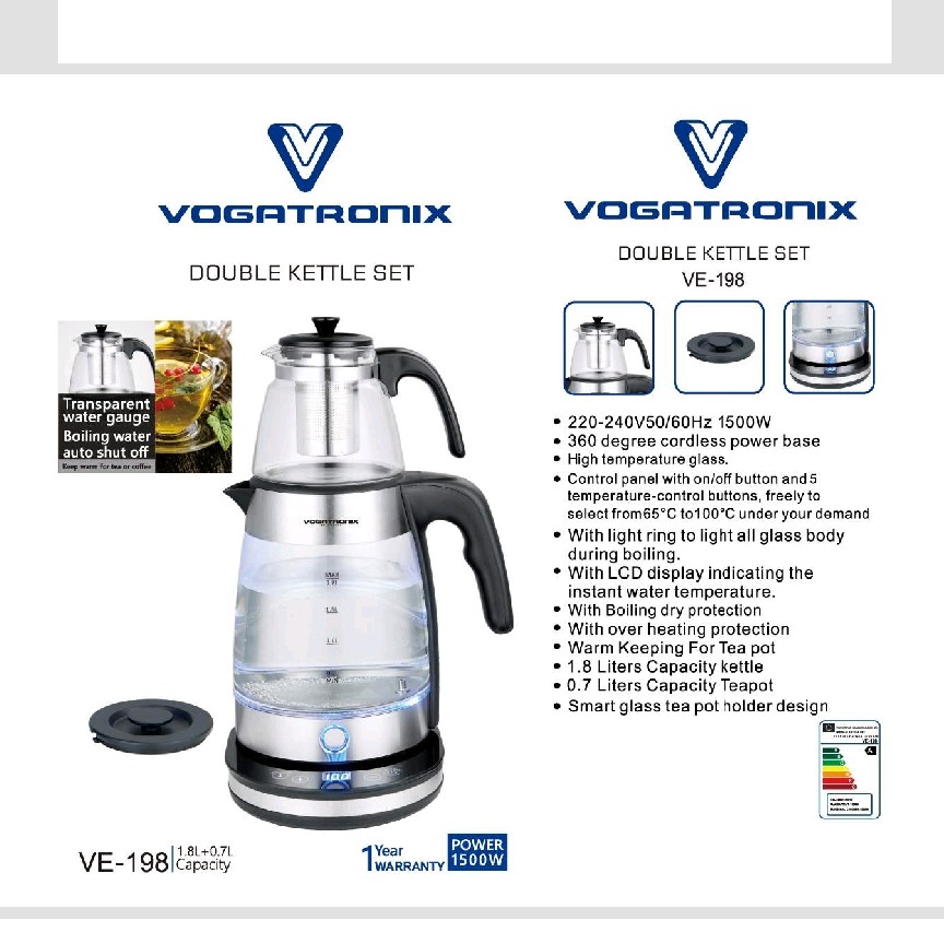 چای ساز وگاترونیکس سماور با پنل دیجیتالی مدل 198


