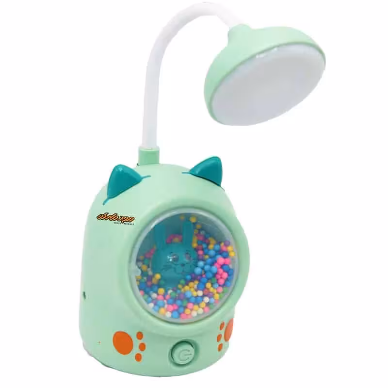 چراغ مطالعه رومیزی HQ2D سبز طرح گربه