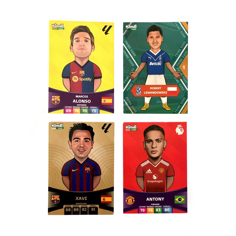 اسباب بازی شانسی کیمدی مدل لواندوفسکی مجموعه 4 عددی