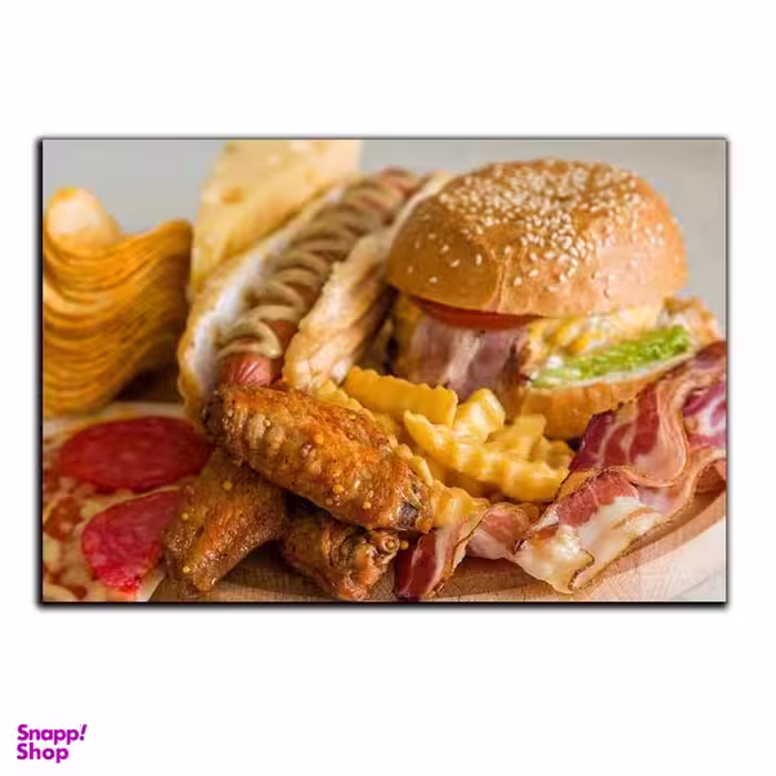 تابلو شاسی بکلیت طرح فست فود همبرگر مدل SH-4986