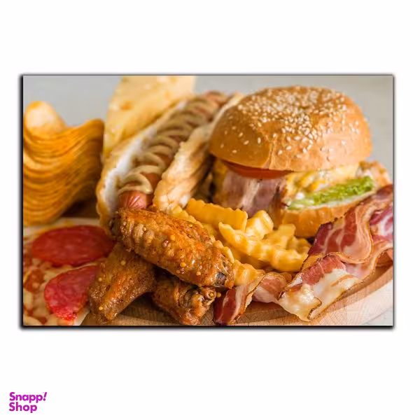 تابلو شاسی بکلیت طرح فست فود همبرگر مدل SH-4986