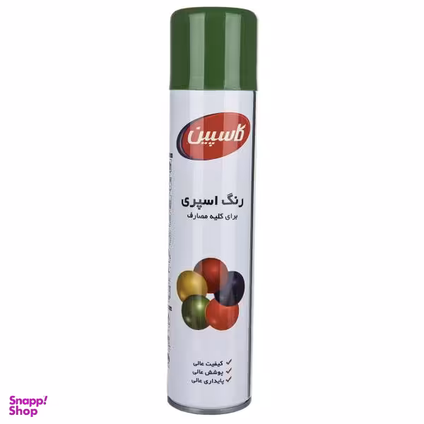 اسپری رنگ سبز سیر کاسپین وزن 295 گرم