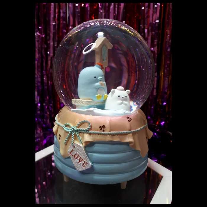 گوی موزیکال طرح پنگوئن و خرس سفیدکوکی