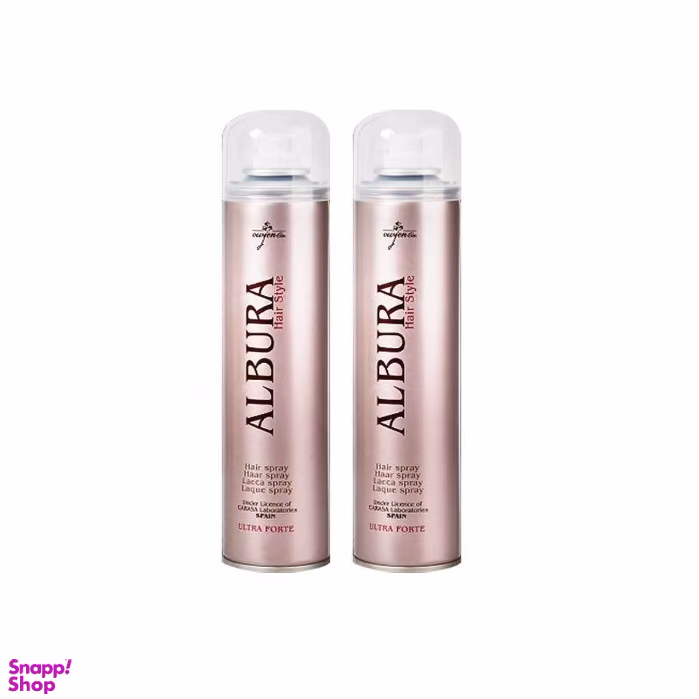 اسپری چسب مو آلبورا (Albura) مدل Ultra Forte حجم 250 میلی‌ لیتر مجموعه 2 عددی