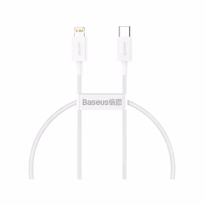 کابل تبدیل USB-C به لایتنینگ باسئوس مدل CATLYS-02 20W طول 25 سانتی متر - فروشگاه کارما آی‌تی