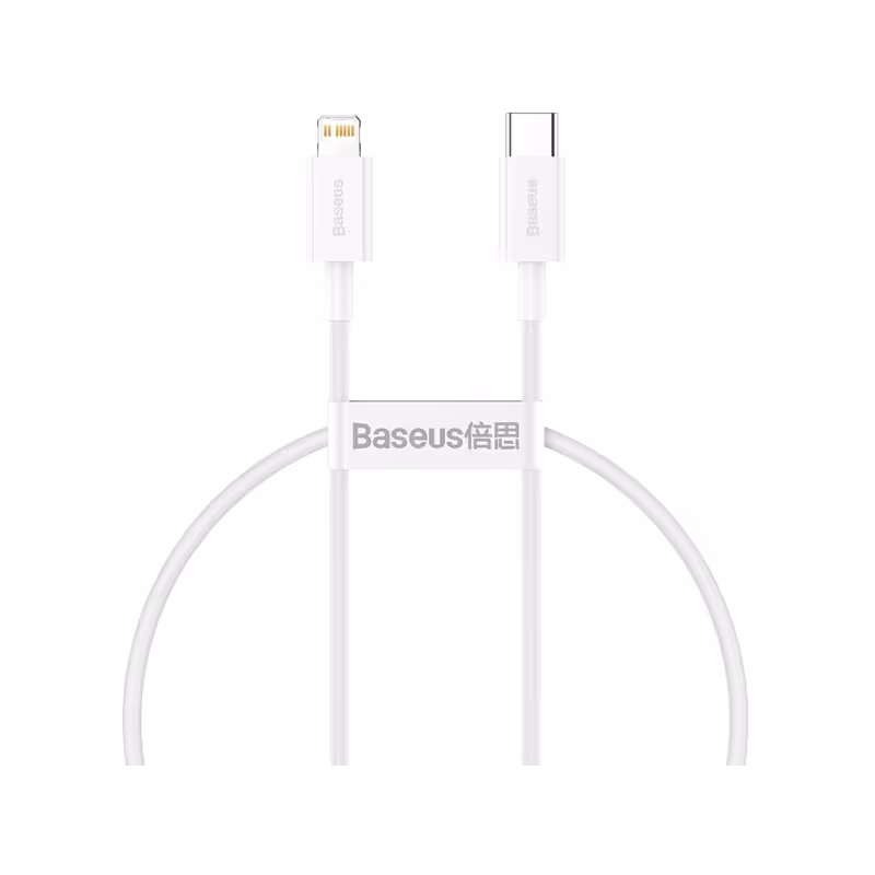 کابل تبدیل USB-C به لایتنینگ باسئوس مدل CATLYS-02 20W طول 25 سانتی متر - فروشگاه کارما آی‌تی