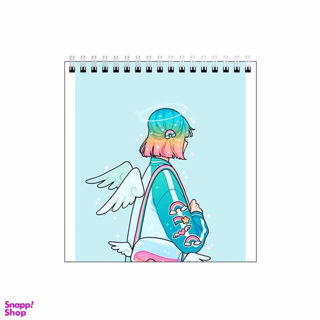 دفتر طراحی بامبیلیپ طرح دختر رنگین کمانی فرشته کد 5575580