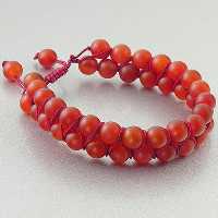 دستبند سنگ طبیعی عقیق قرمزمات دورج