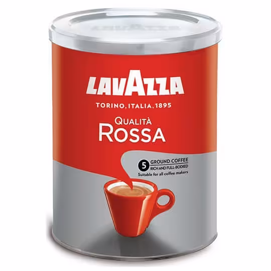 پودر قهوه لاوازا LAVAZZA مدل ROSSA طرح فلزی
