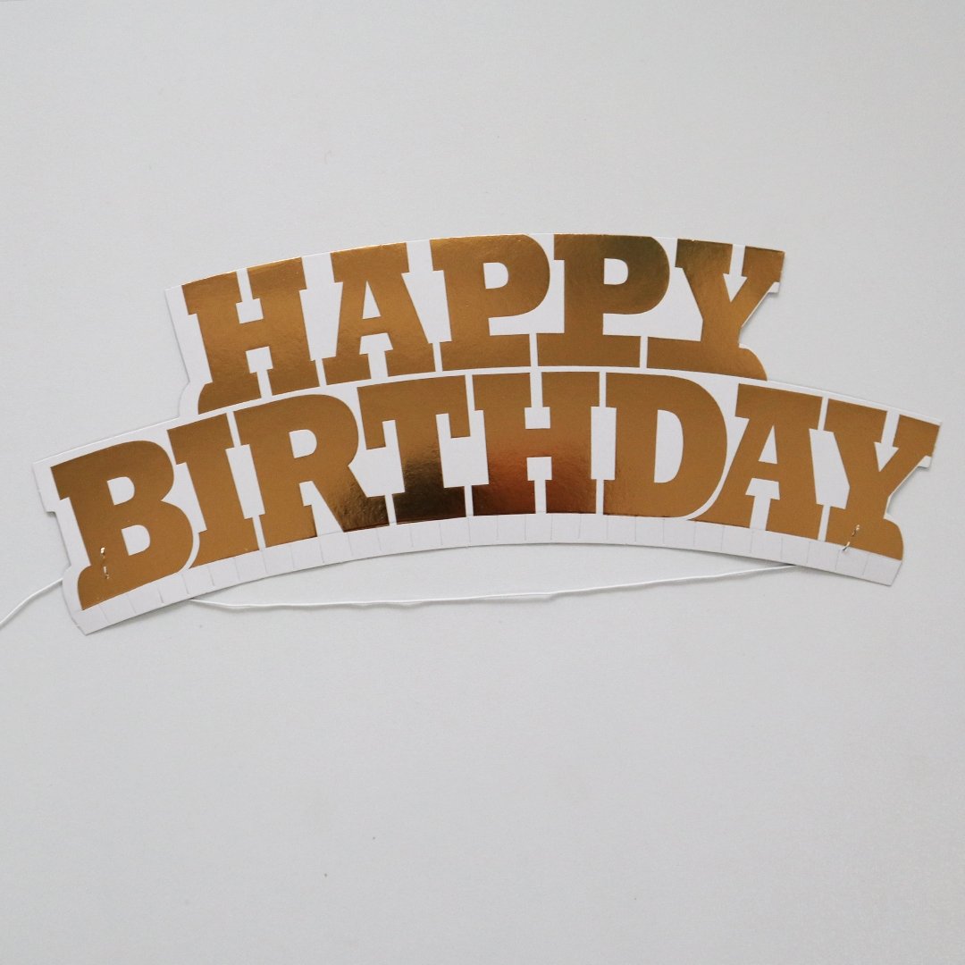 تاج هپی برس دی رنگ طلایی بسته چهار عددی عددی