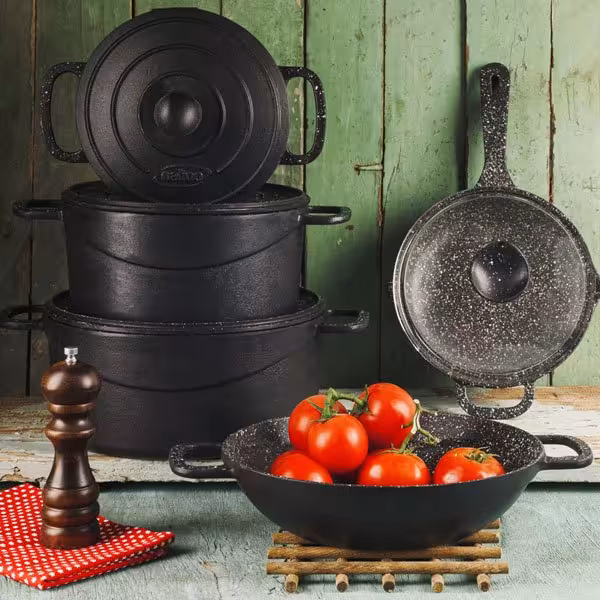 سرویس قابلمه چدنی 9 پارچه نالینو