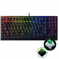 کیبورد گیمینگ ریزر مدل BLACKWIDOW V3 TKL GREEN SWITCH
