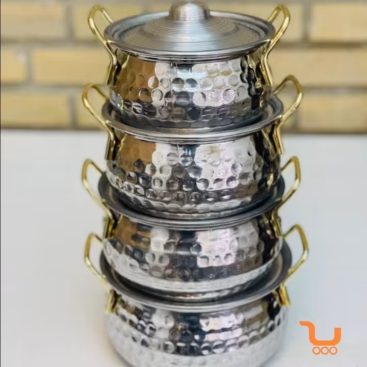 قابلمه 4 تایی  دالبری  دسته طلایی 