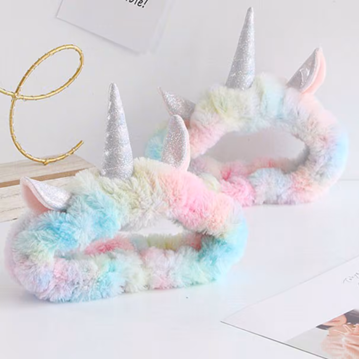 هدبند حوله ای یونیکورن فانتزی (تک شاخ)