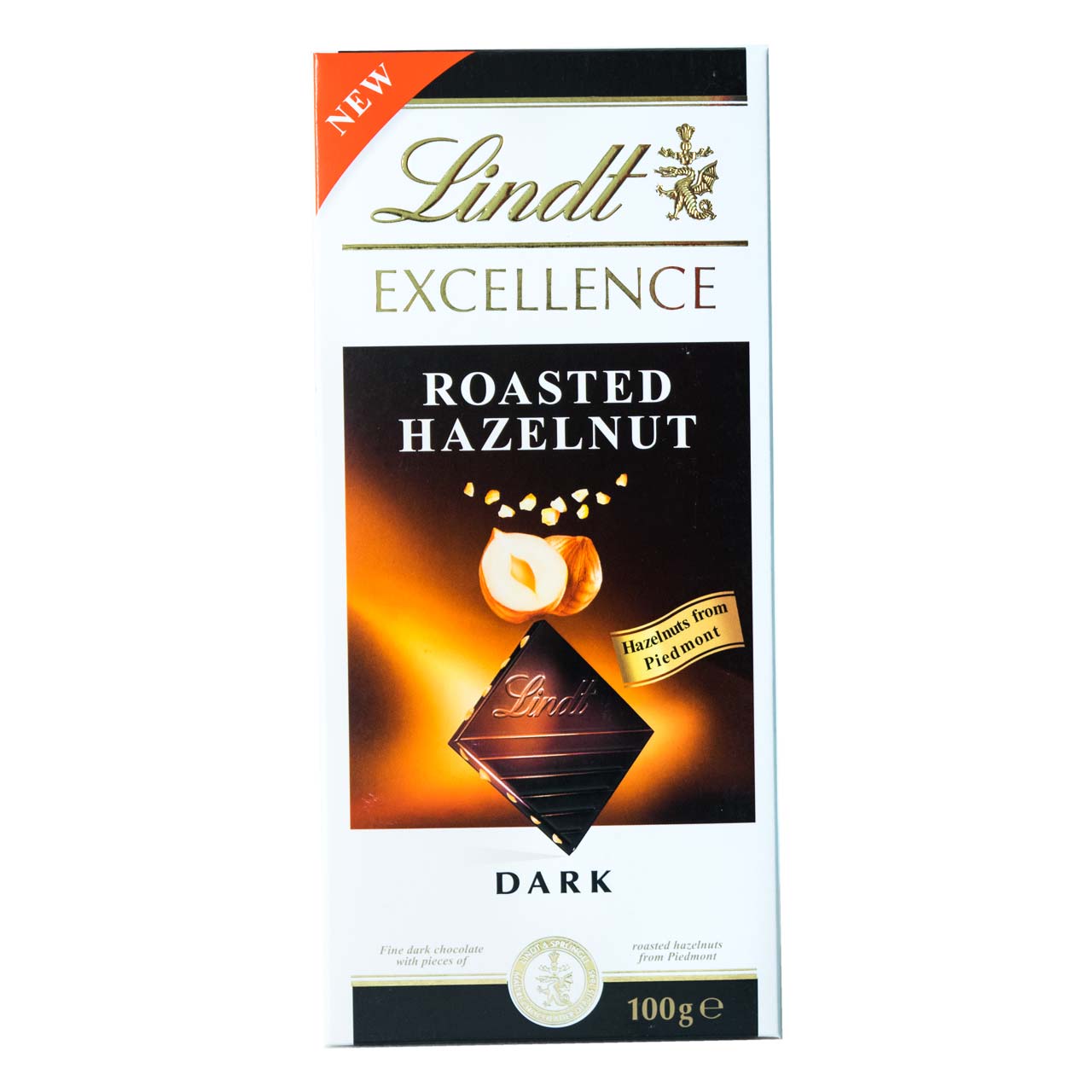 شکلات تلخ با فندق بوداده 100 گرم اکسلنس لینت - lindt