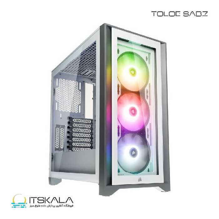 قیمت و خرید کیس کورسیر مدل iCUE 4000X RGB White | ITSKALA