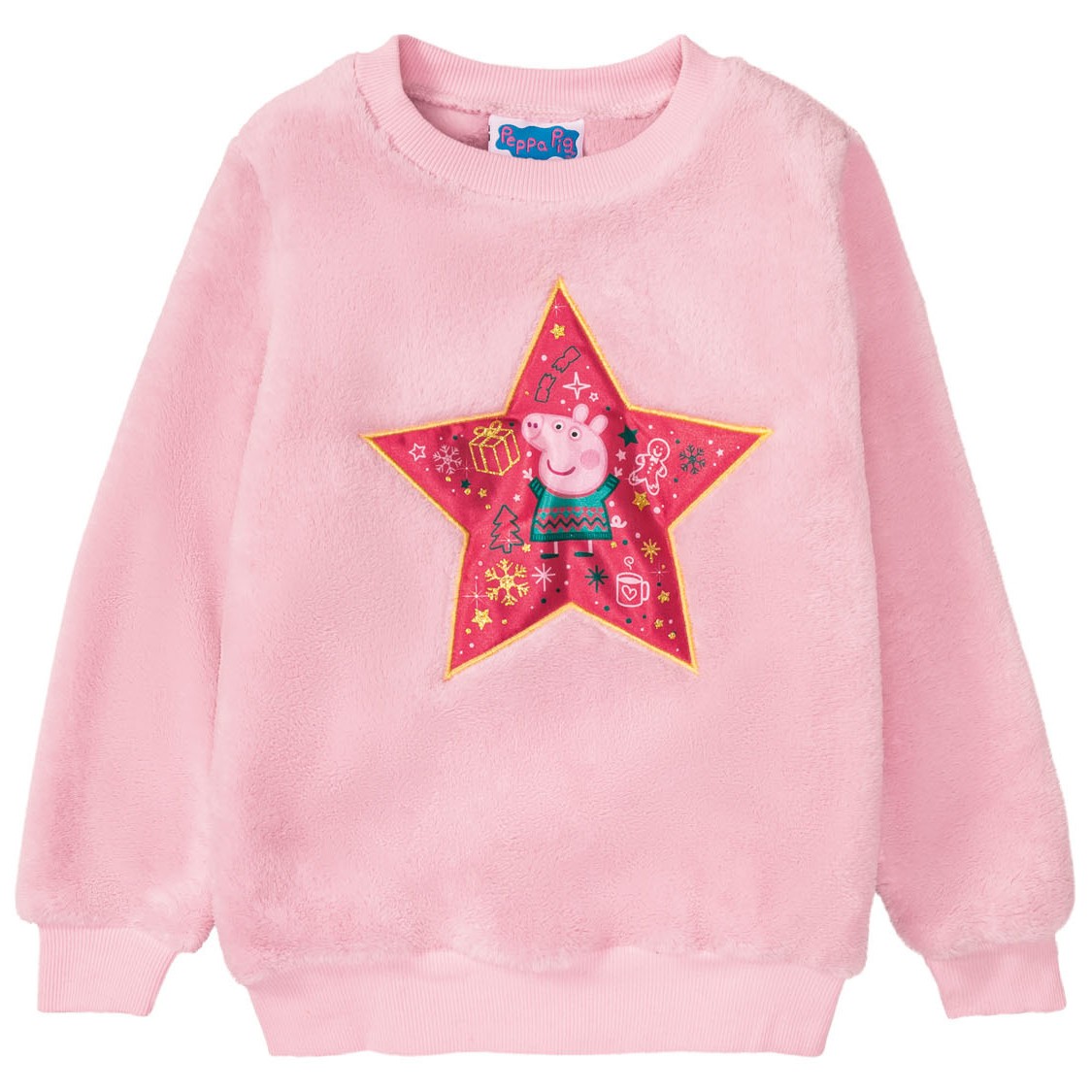 بافت زمستانی دخترانه تدی طرح Peppa Pig برند لیدل Lidl آلمان سایز 2 تا 4 سال