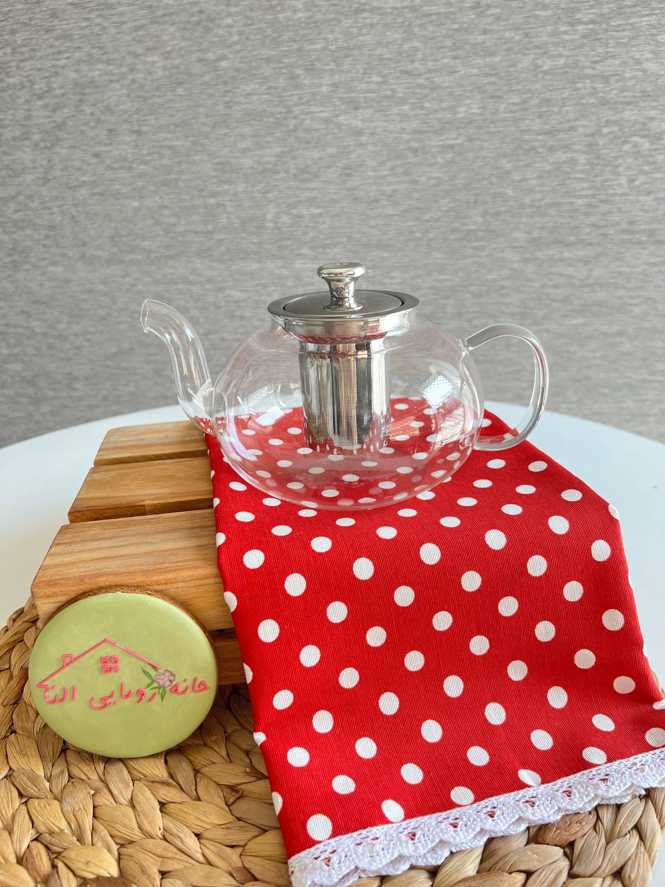 قوری پیرکس صافی استیل- 800 میل