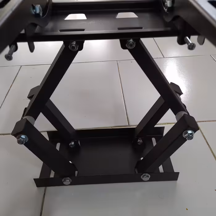 پایه دیواری چرخشی تلویزیون 32 تا 50 اینچ 6 جهته دوبازو جک دار ال ای دی و ال سی دی و براکت