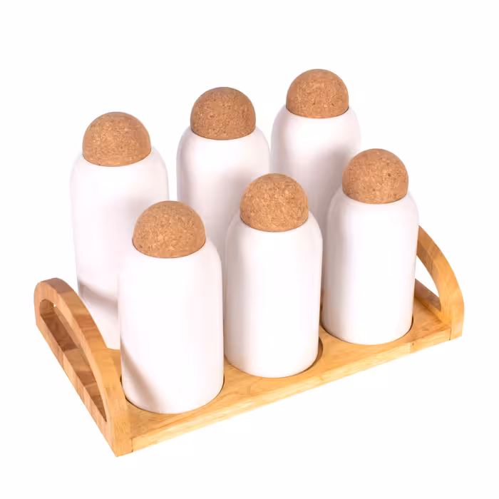 پا سماوری سرامیکی هیرو شش تایی 