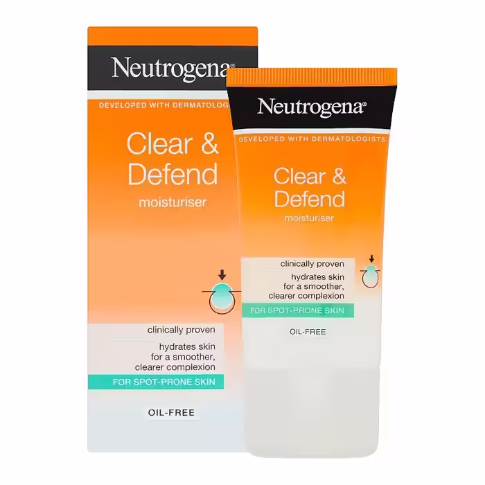 مرطوب کننده فاقد چربی نوتروژینا Neutrogena Clear &amp; Defend Oil Free Moisturiser