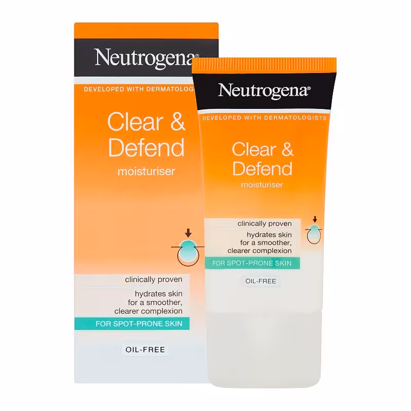 مرطوب کننده فاقد چربی نوتروژینا Neutrogena Clear &amp; Defend Oil Free Moisturiser