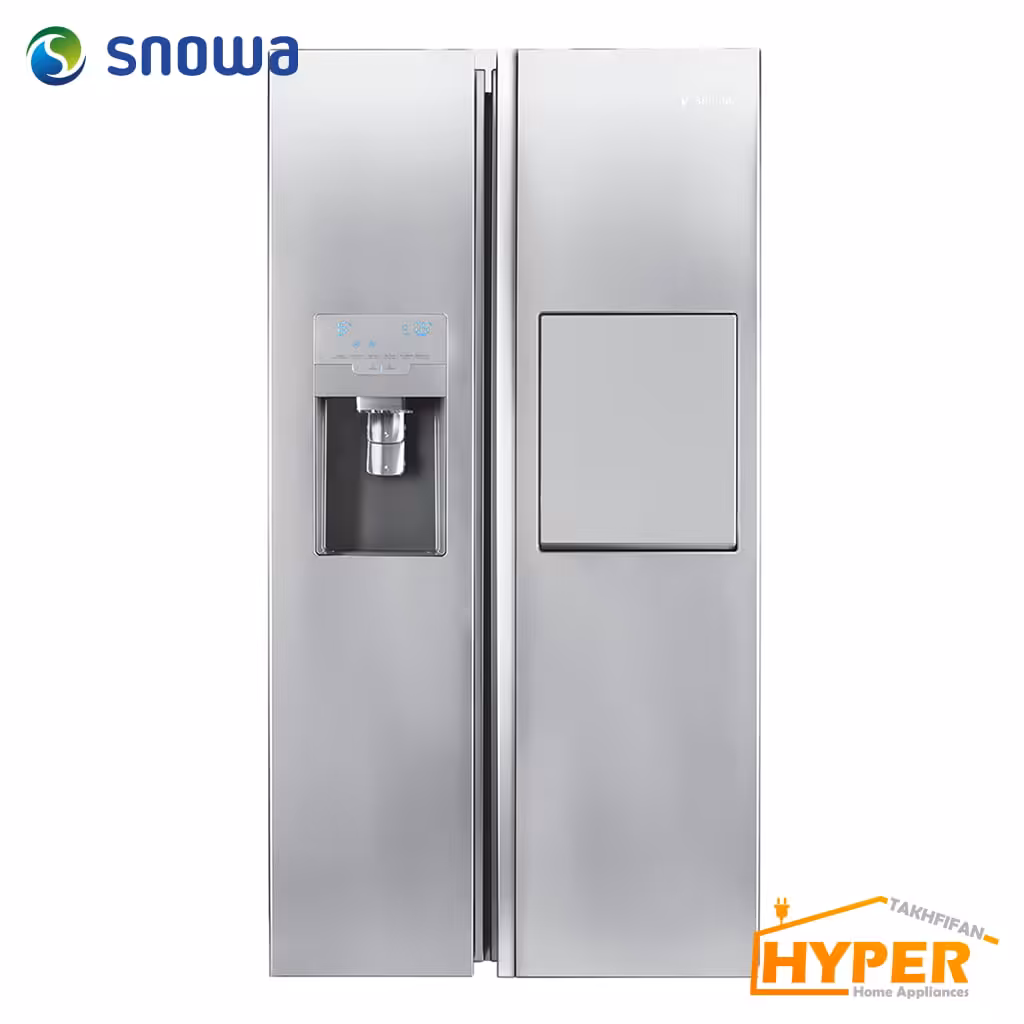 23یخچال فریزر ساید بای ساید اسنوا SN8-2350SS استیل
