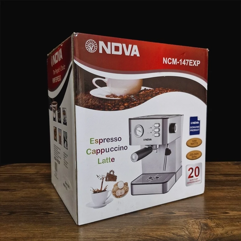 اسپرسو ساز ندوا تمام استیل 1200 وات مدل NCM-147EXP