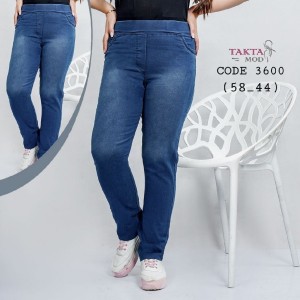 شلوار طرح جین کمرکش سایز بزرگ