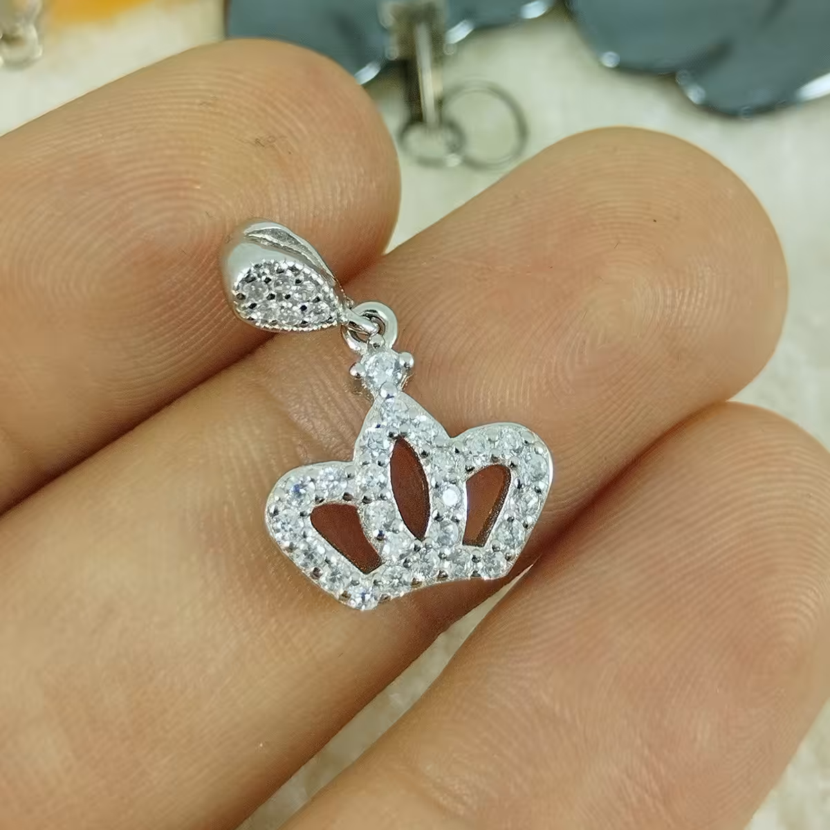 آویز گردنبند نقره زنانه سلین کالا کد 11745916