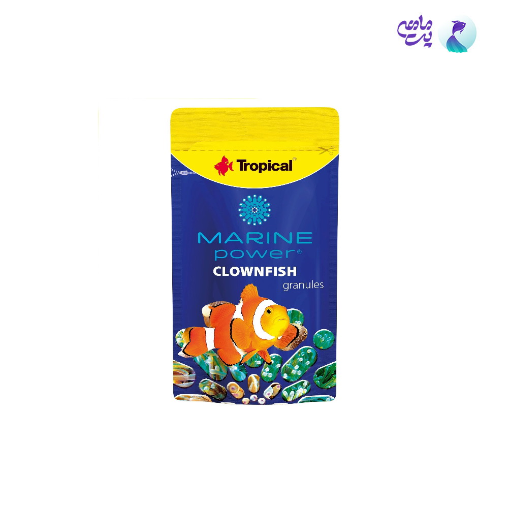 غذای ماهی آب شور تروپیکال Marine power clownfish granules وزن 15 گرم (ساشه ای )