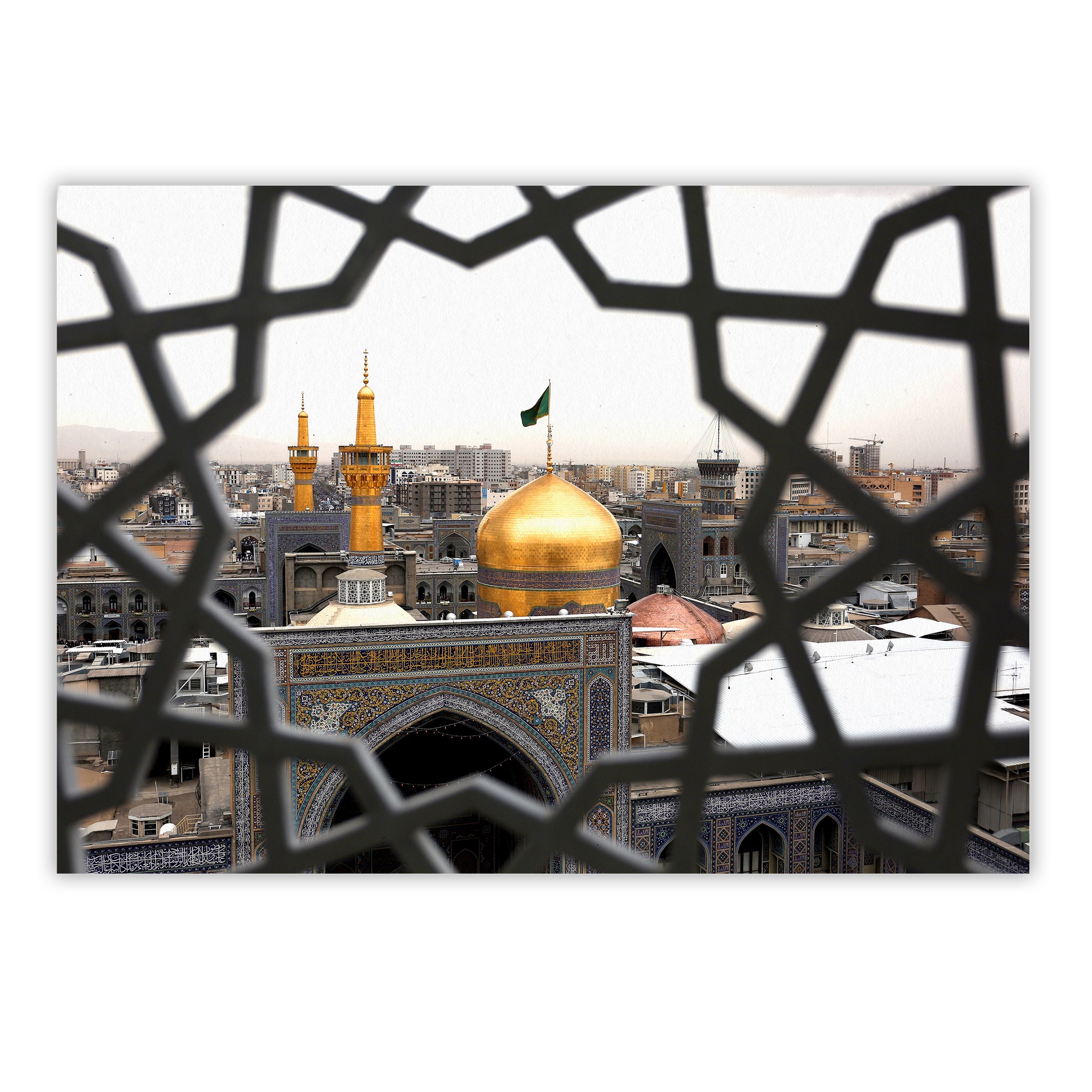 تابلو شاسی مدل حرم امام رضا علیه السلام سایز 28 در 40 کد 68