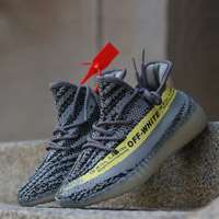 کتانی رانینگ ادیداس ایزی Adidas Yeezy 350 V2 Grey Yellow