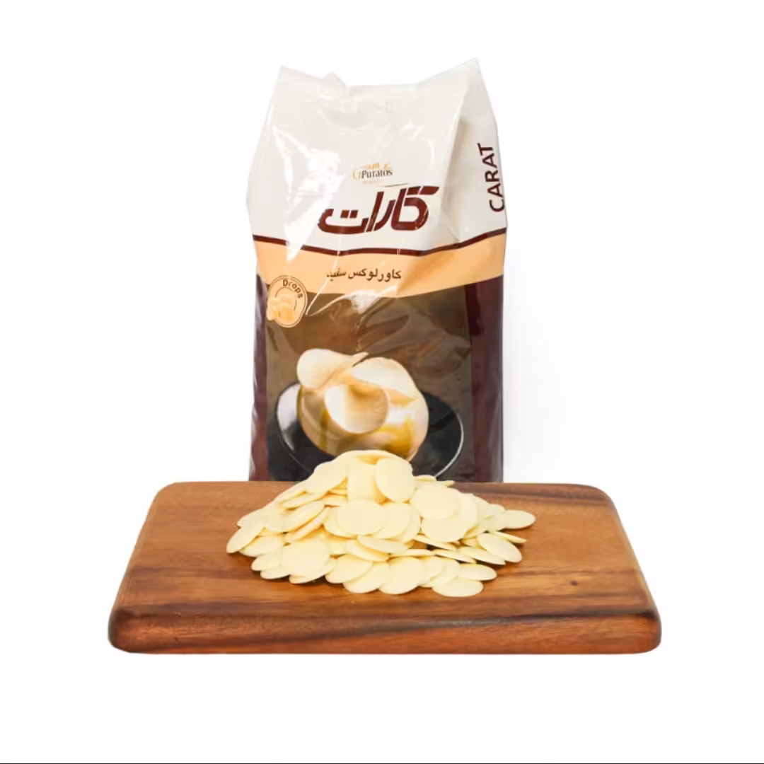 شکلات سکه ای سفید کارات 500 گرمی(بسته بندی فروشگاهی)