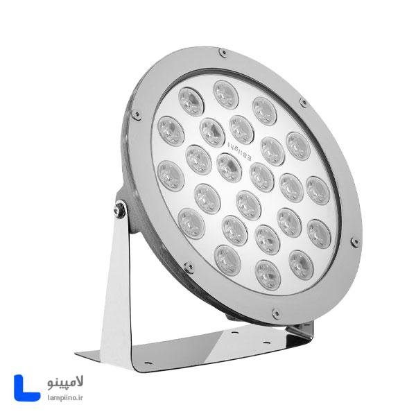 پروژکتور پایه دار ضد آب گرد 24 وات ارتقا صنعت نور