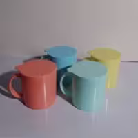 لیوان دربدار پلاستیکی گلین