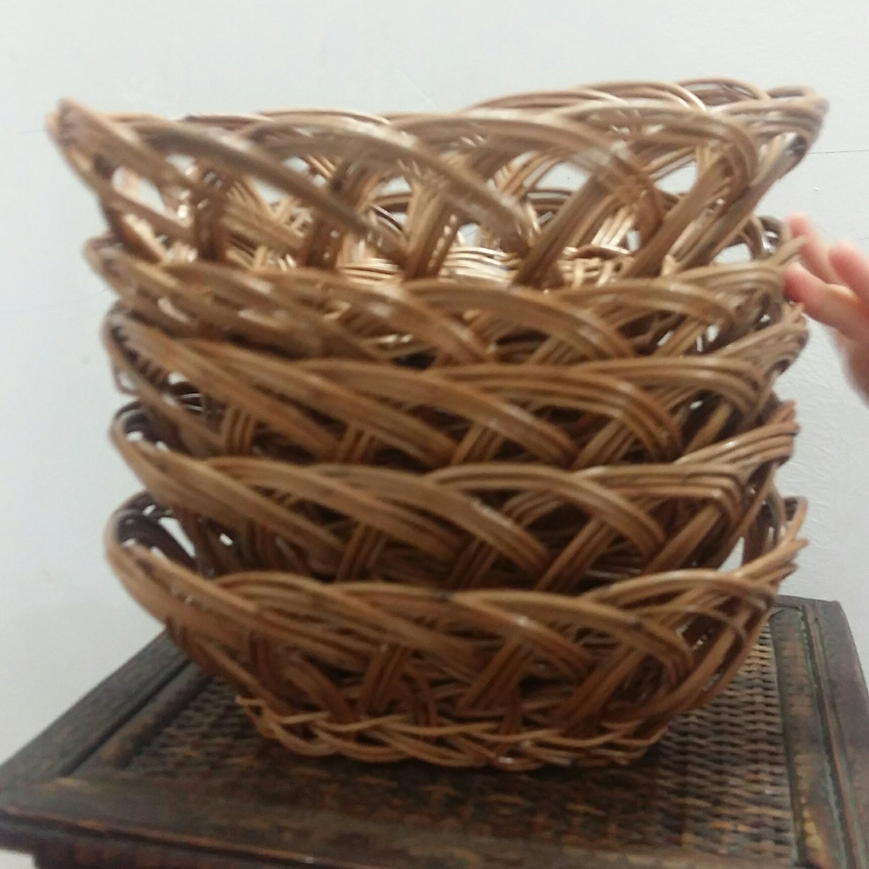 سبدحصیری سنتی جاسبزی قابل شستشو تضمین کیفی