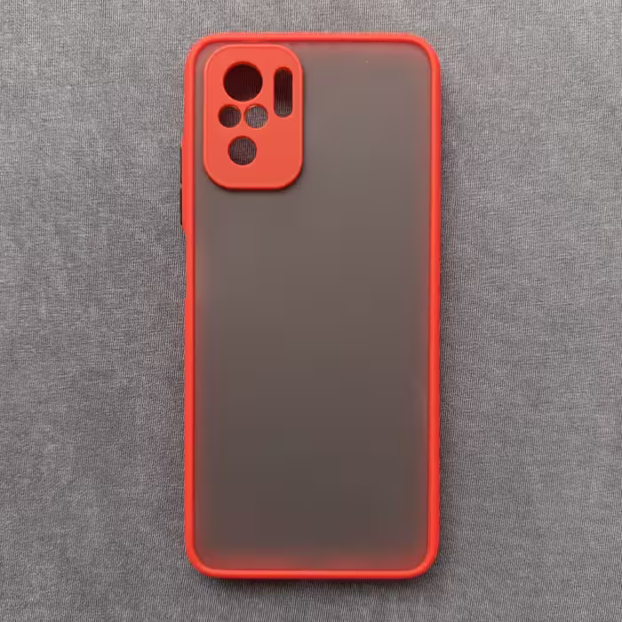 گارد قاب کاور پشت مات قرمز مناسب شیایومی نوت 10 اس Redmi Note 10 note10 Note 10s note10s Poco M5s m5s