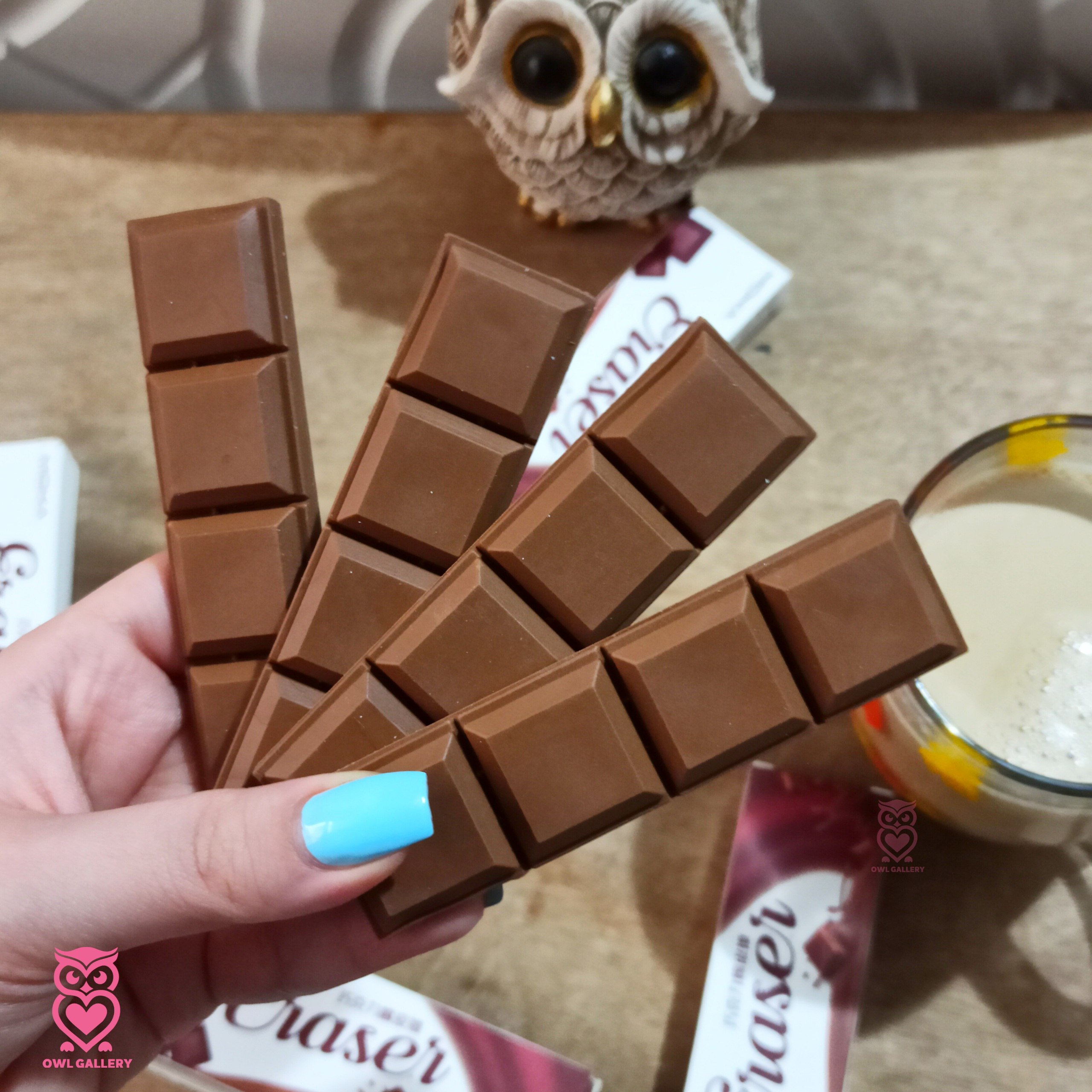 پاکن طرح شکلات جعبه دار