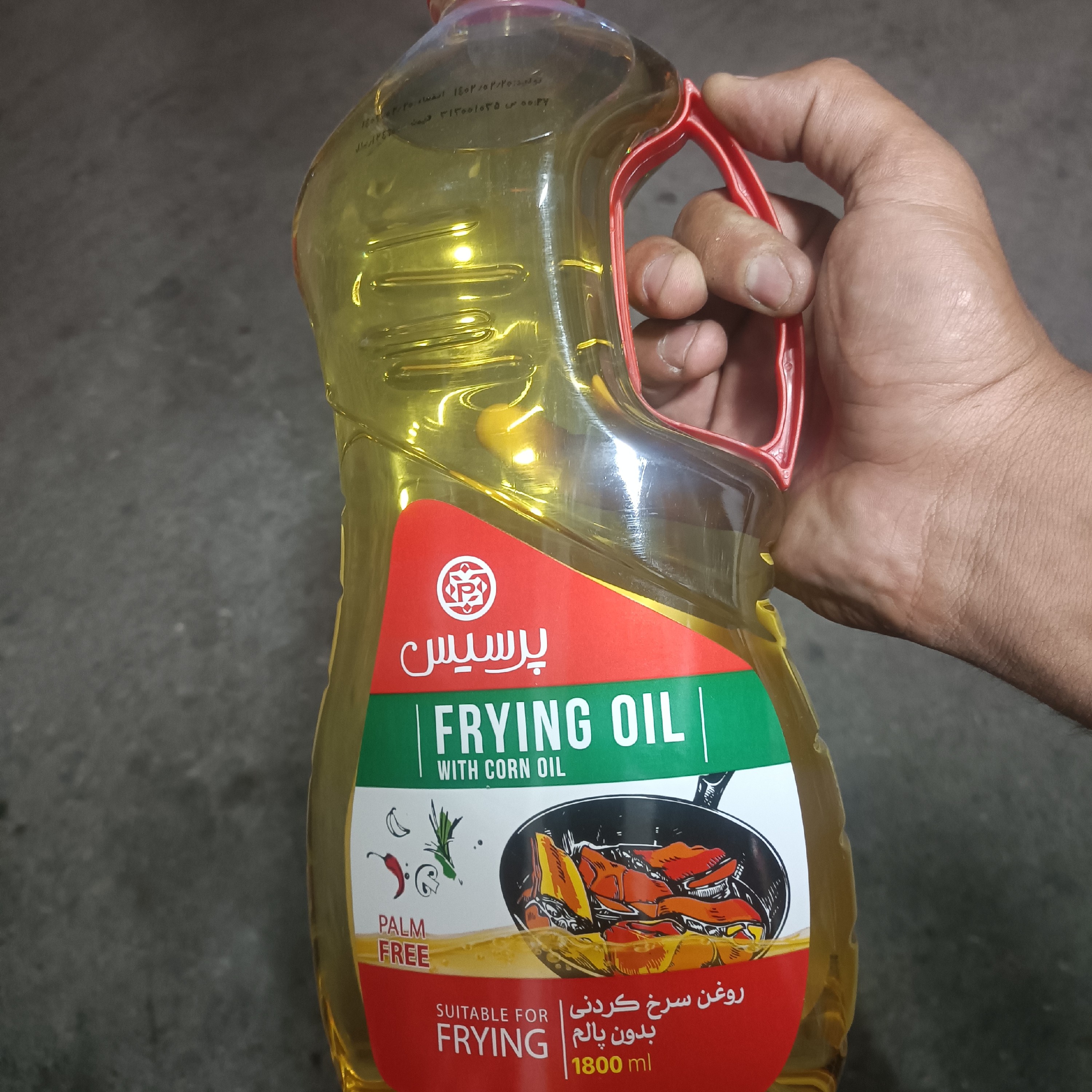 روغن سرخ کردنی پرسیس بدون پالم 1800میلی لیتری