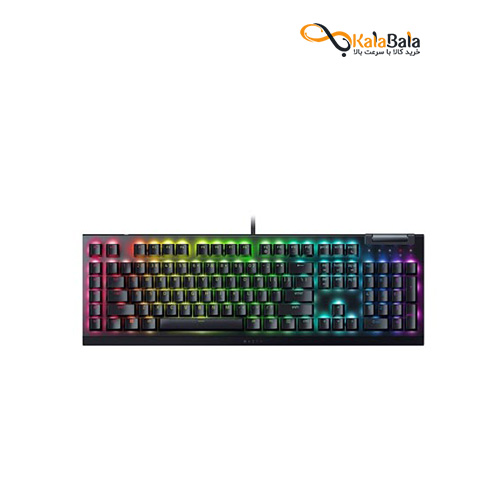 خرید صفحه کلید باسیم ریزر مدل BLACKWIDOW V4 X (2023) • سوئیچ سبز