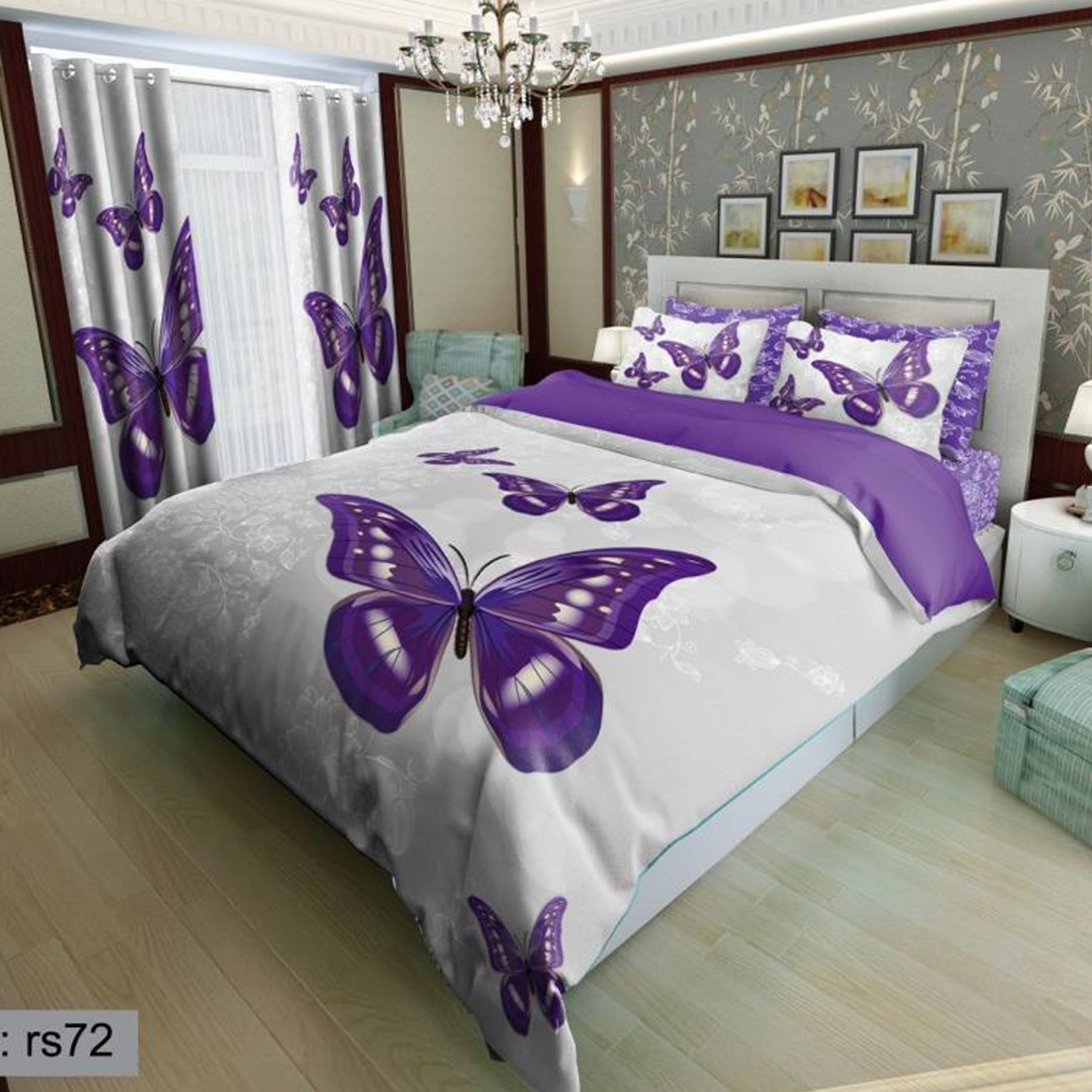 سرویس روتختی 1 نفره تنسل چاپی برندترک لند (Turk Land)  کد rs 72