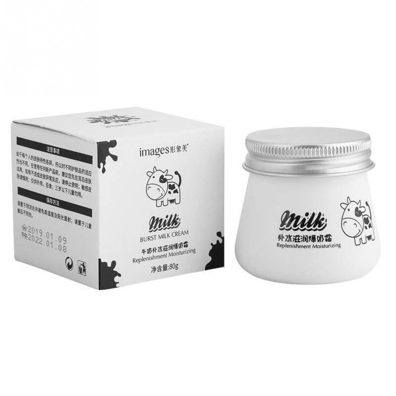 کرم آبرسان ایمجز مدل شیر گاو وزن 80 گرم بسته 2 عددی