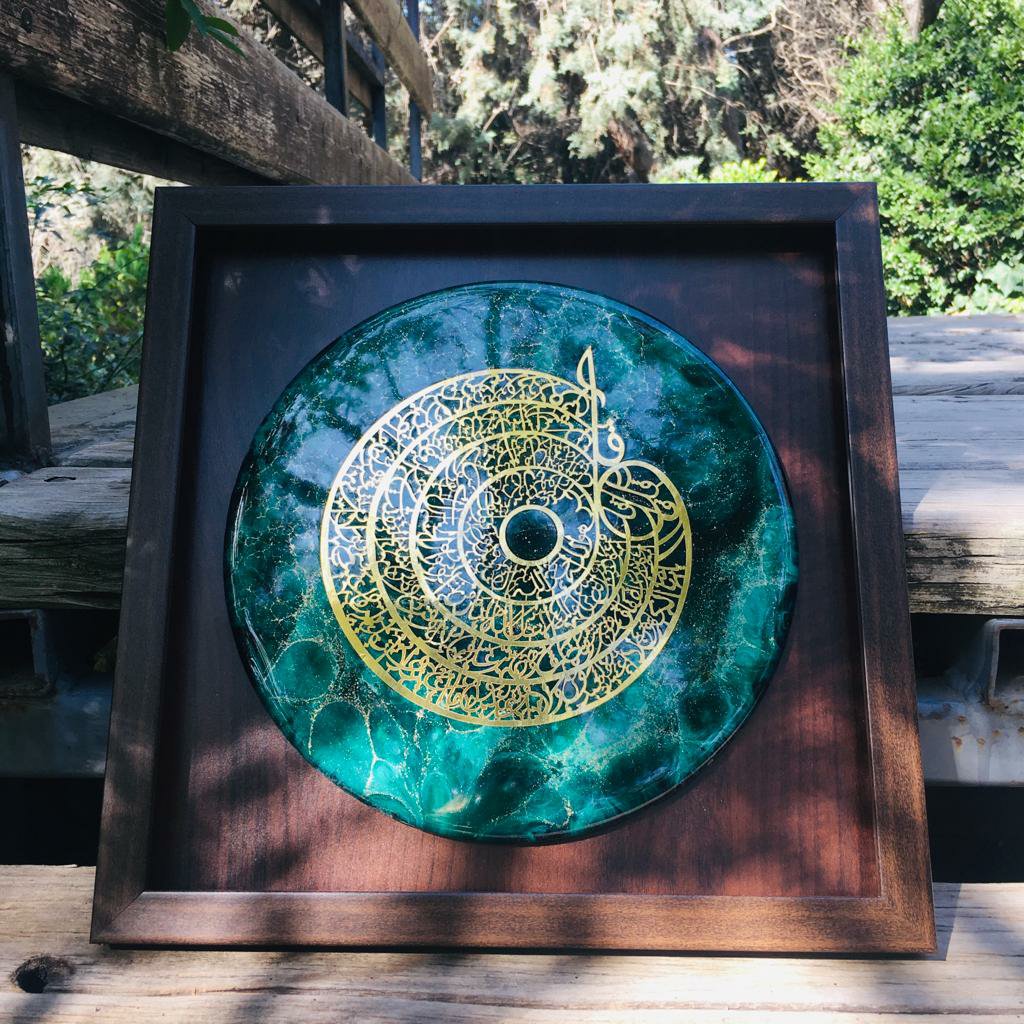 تابلو دکوراتیو رزینی چهارقل