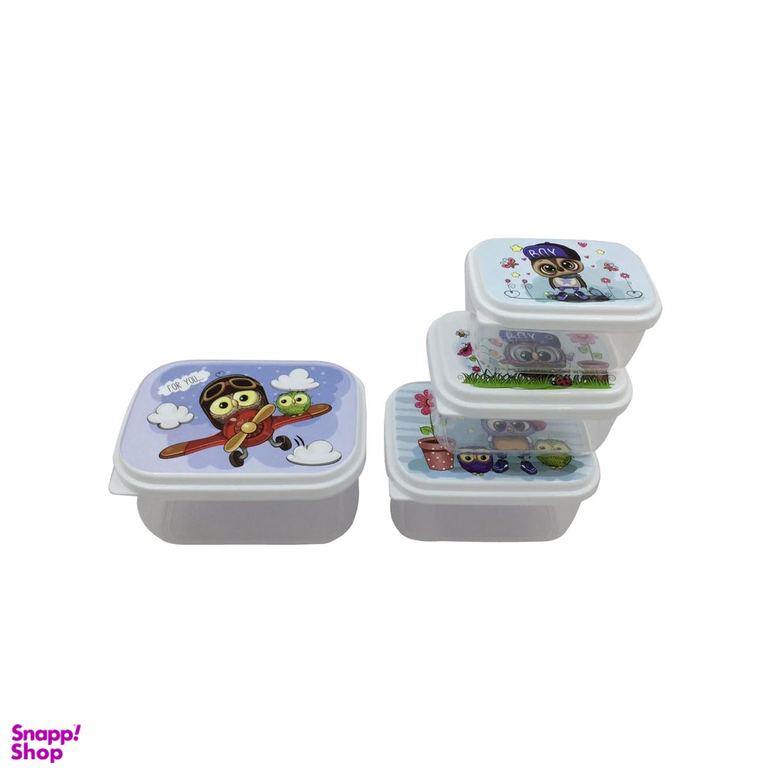 ظرف نگهدارنده زیبا کد 006 مجموعه 4 عددی