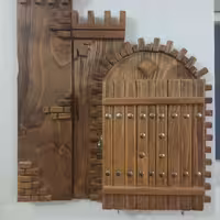 جا کلیدی چوبی طرح قلعه