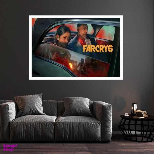 تابلو بکلیت طرح بازی Far-Cry مدل قاب شاسی W-s8779